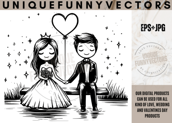Charming Vector Art for Modern Love Stories