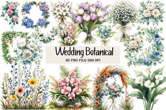 Elegant Greenery: Designing with Wedding Botanical Clipart