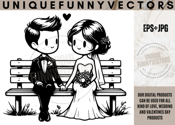 Love and Wedding SVG Vectors: 501 Adorable Characters for Your Designs